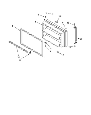 Freezer door parts