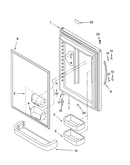 Refrigerator door parts