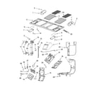 Whirlpool GH6177XPB1 interior and ventilation parts diagram