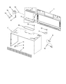 Cabinet and installation parts