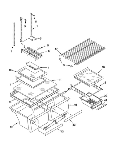 Shelf parts