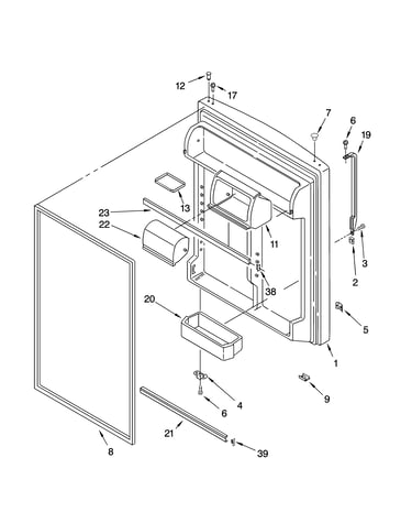 Refrigerator door parts