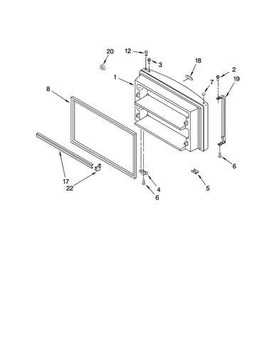 Freezer door parts, optional parts