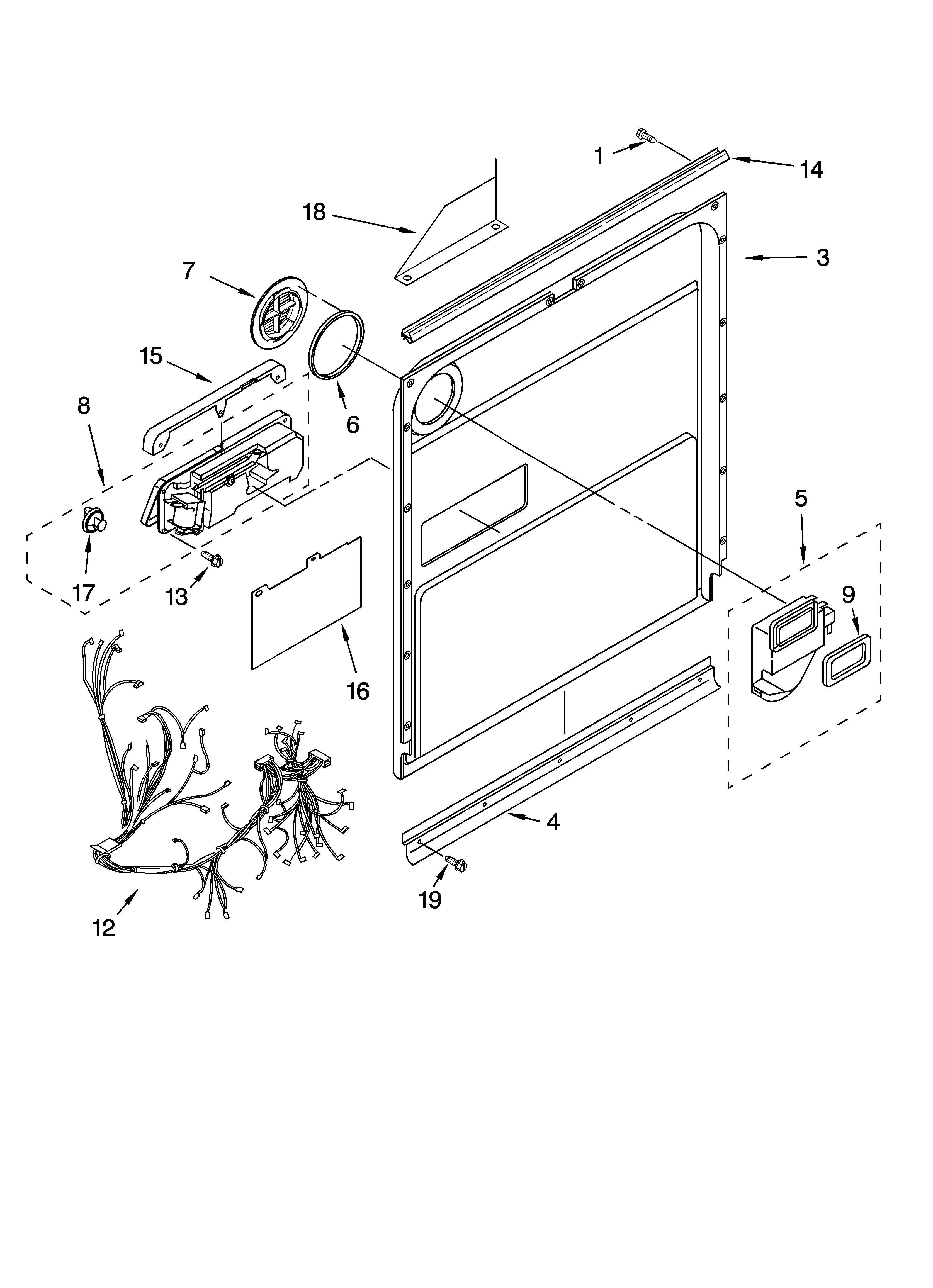 Door and latch parts