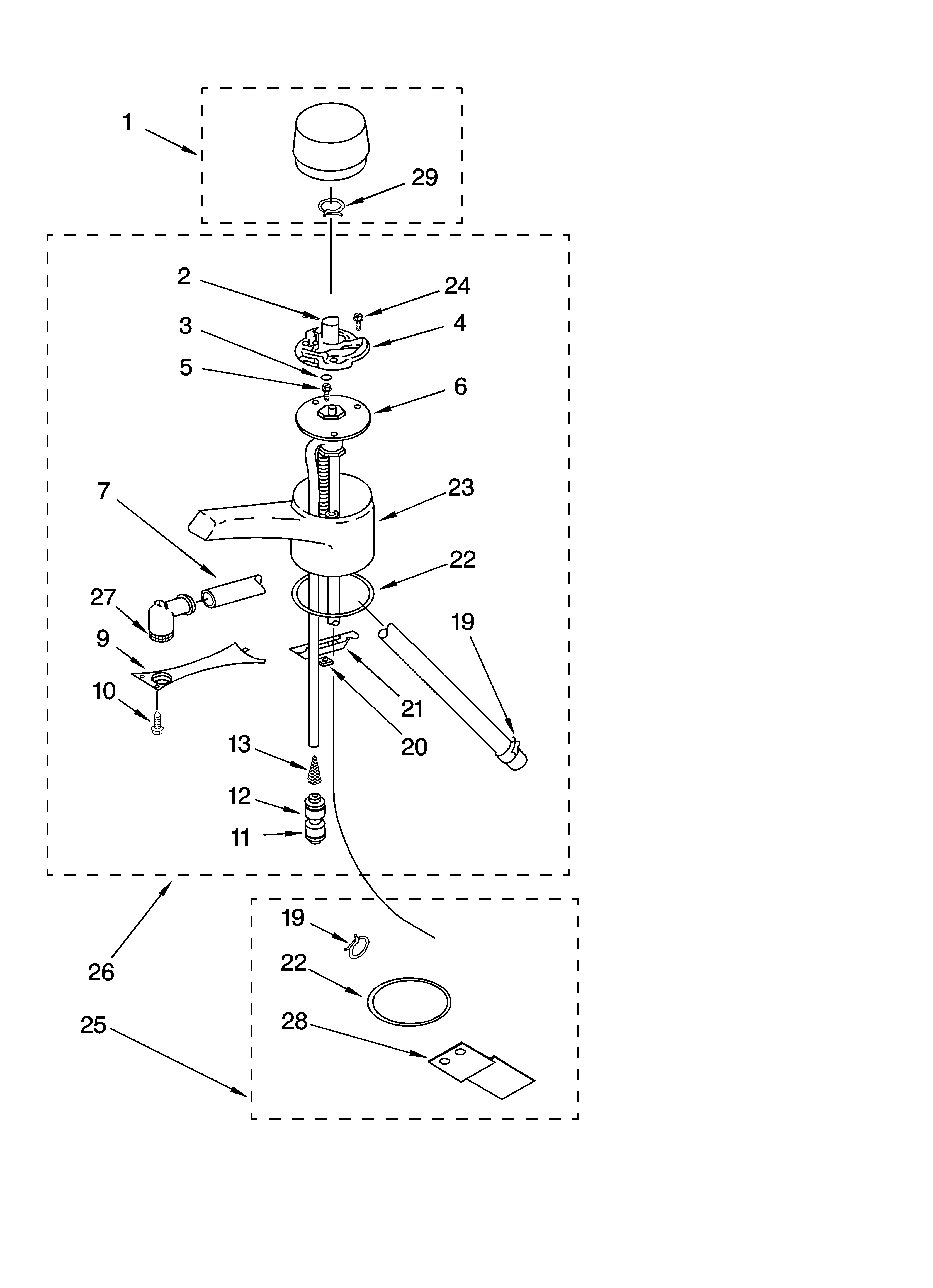 Spout unit parts