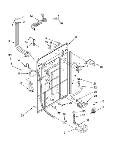 Rear panel parts