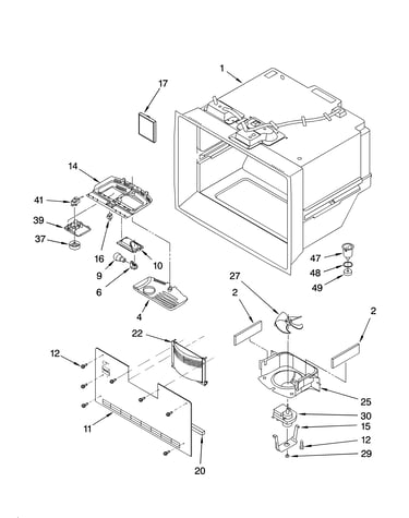 Freezer liner parts