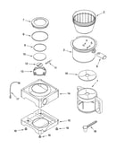 Extra base and carafe parts