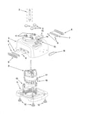 Motor and housing parts top view