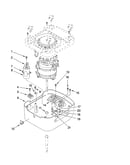 Motor and housing parts bottom view