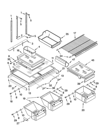 Shelf parts