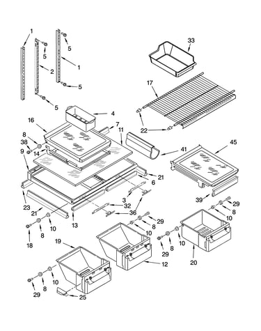 Shelf parts