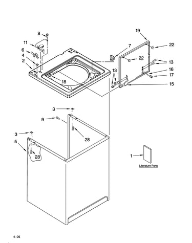 Top and cabinet parts