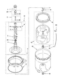 Agitator, basket and tub parts