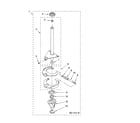 Whirlpool LSN2000PW3 brake and drive tube parts diagram