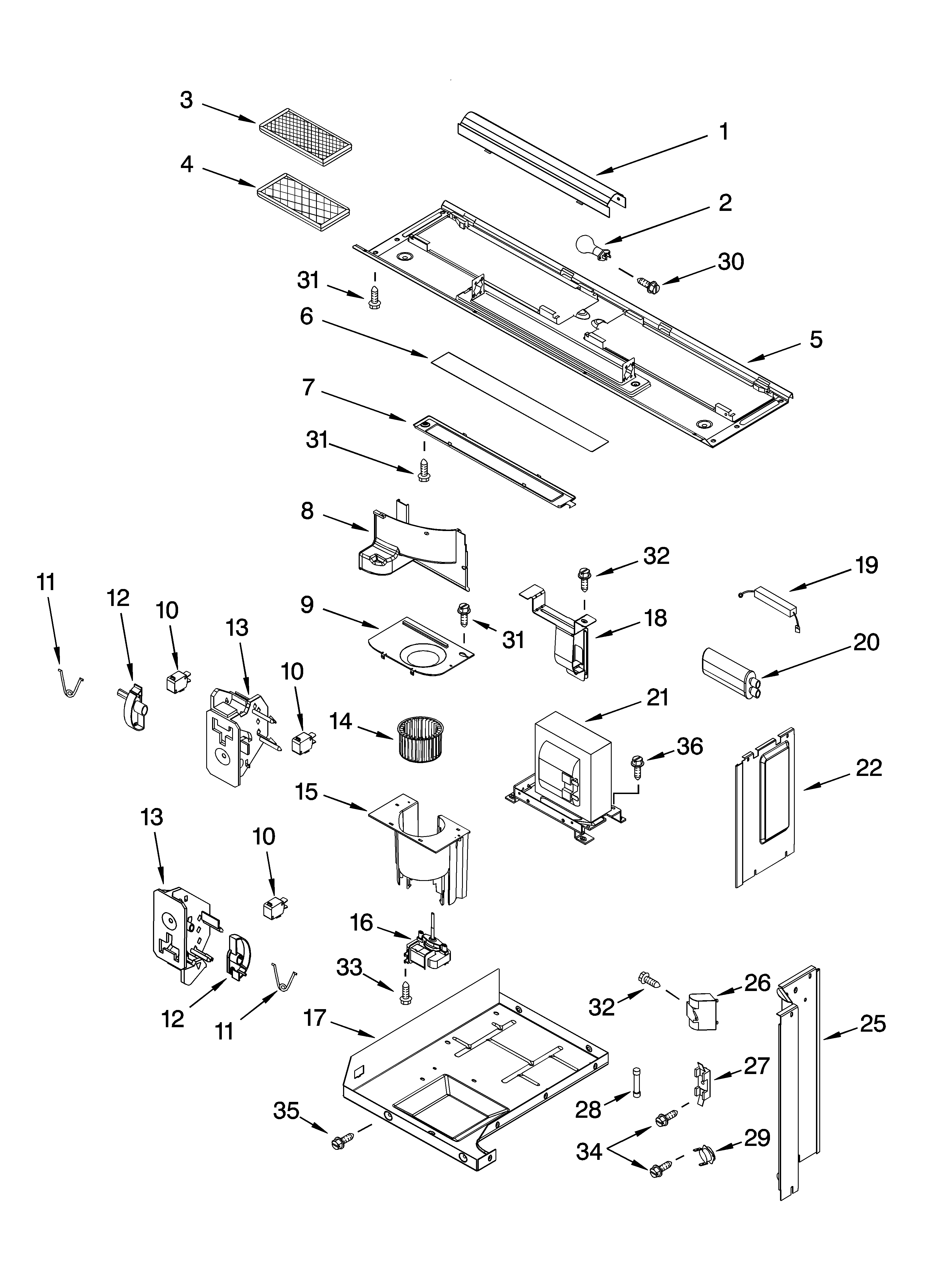 Interior and ventilation parts