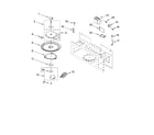 Whirlpool MH2155XPS1 magnetron and turntable parts diagram