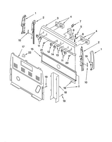 Control panel parts