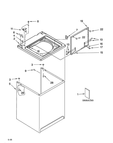 Top and cabinet parts