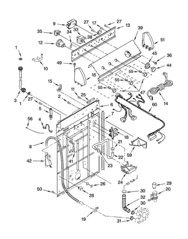 Controls and rear panel parts