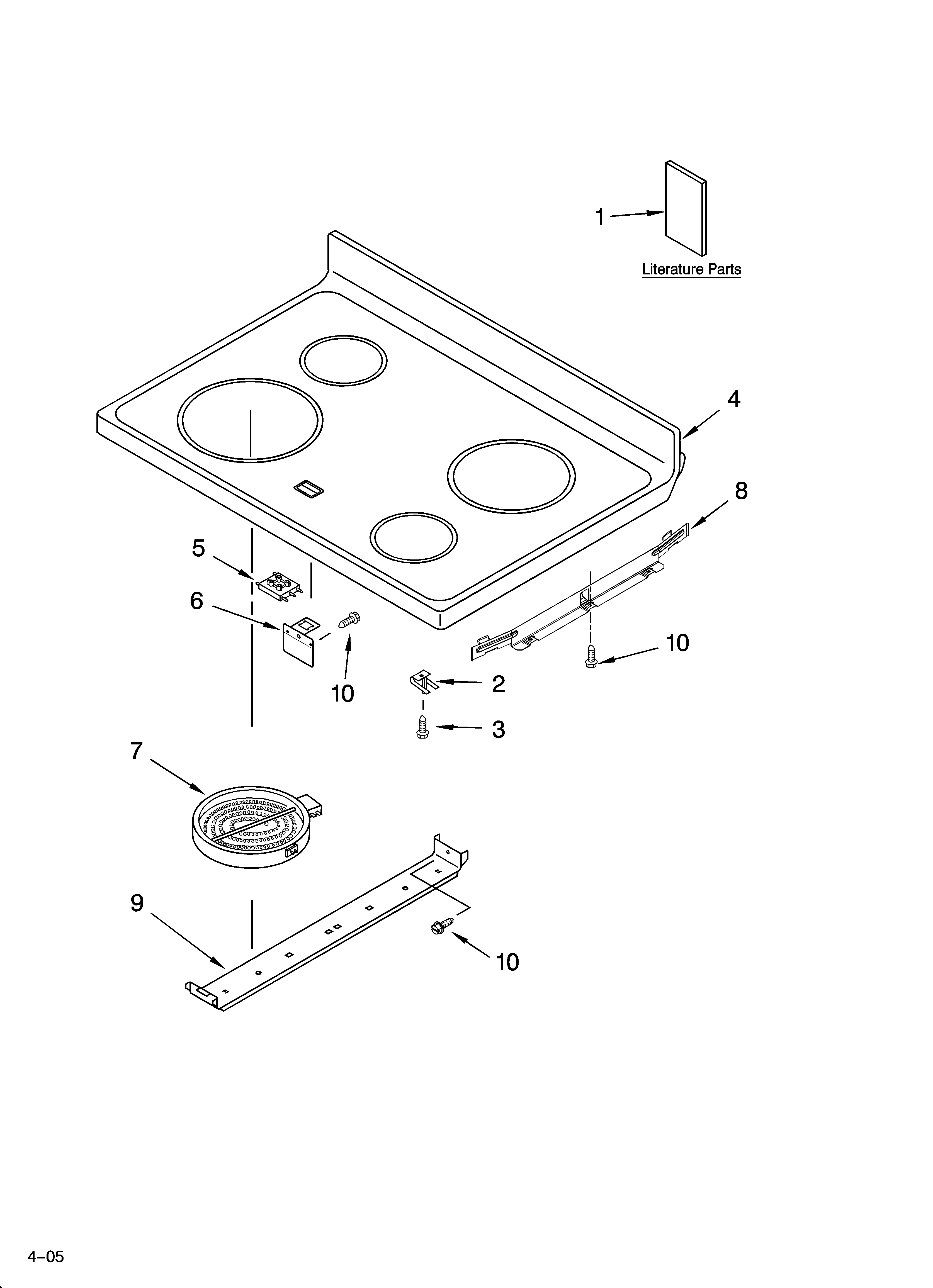 Cooktop parts