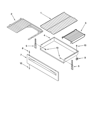 Drawer & broiler parts, optional parts