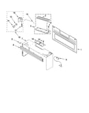 Cabinet and installation parts