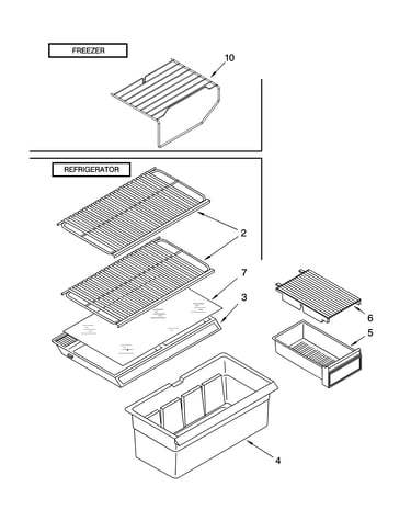 Shelf parts, optional parts