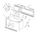 Cabinet and installation parts