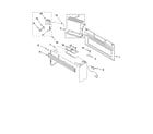 KitchenAid KHMS155LWH1 cabinet and installation parts diagram