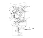 KitchenAid KT2651XWW3 case, gearing and planetary unit diagram