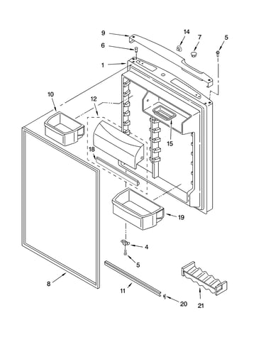 Refrigerator door parts