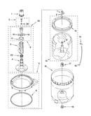 Agitator, basket and tub parts