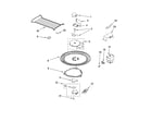 Whirlpool MH3185XPB1 magnetron and turntable parts diagram