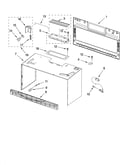 Cabinet and installation parts