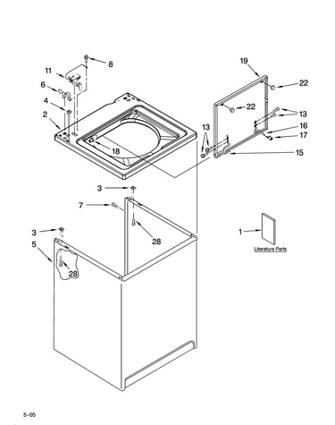 Top and cabinet parts