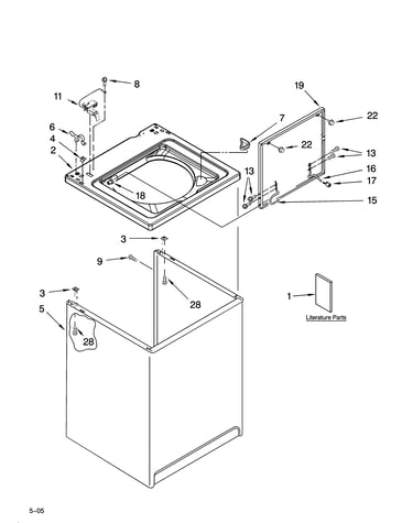 Top and cabinet parts