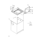 Estate TAWB300RW0 top and cabinet parts diagram