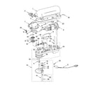 KitchenAid KV25H0XWH4 case, gearing and planetary unit and accessory parts diagram