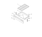 Roper FES326RD0 drawer & broiler parts diagram