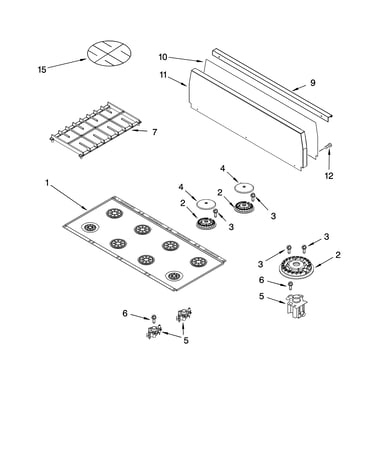 Cooktop parts