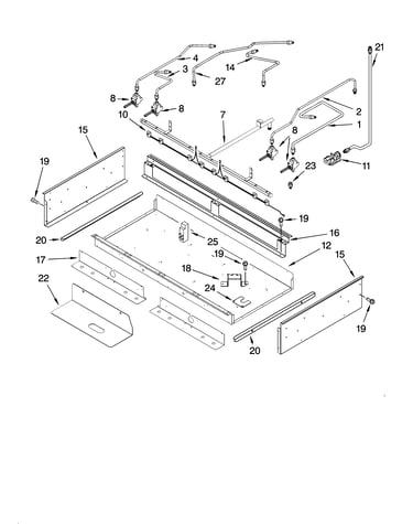 Burner box and manifold parts