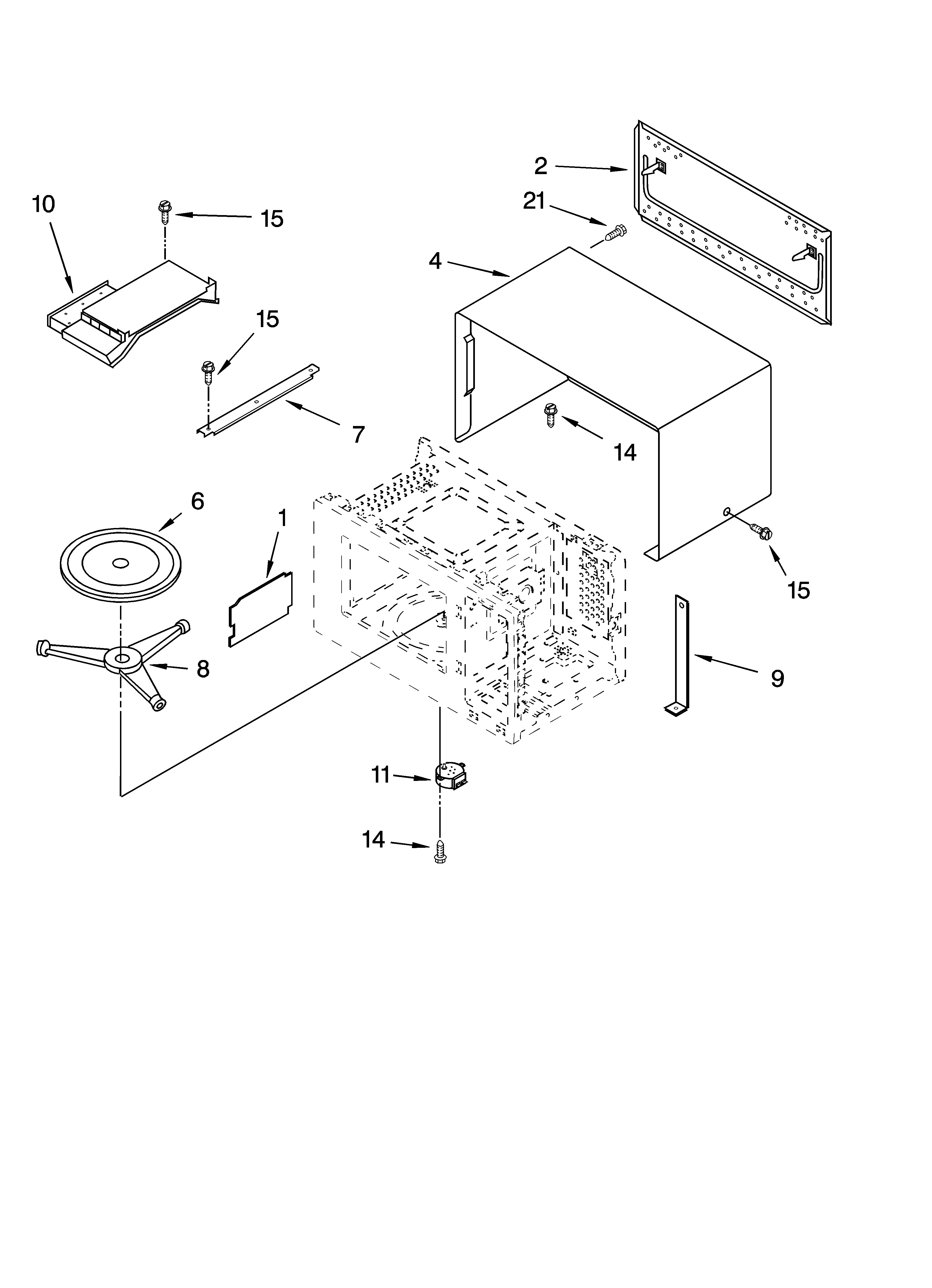 Oven cavity parts