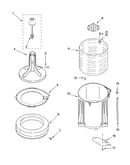Agitator, basket and tub parts