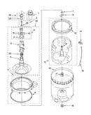 Agitator, basket and tub parts