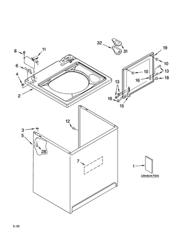 Top and cabinet parts