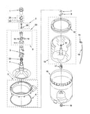 Agitator, basket and tub parts