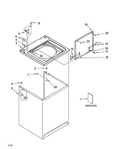 Top and cabinet parts