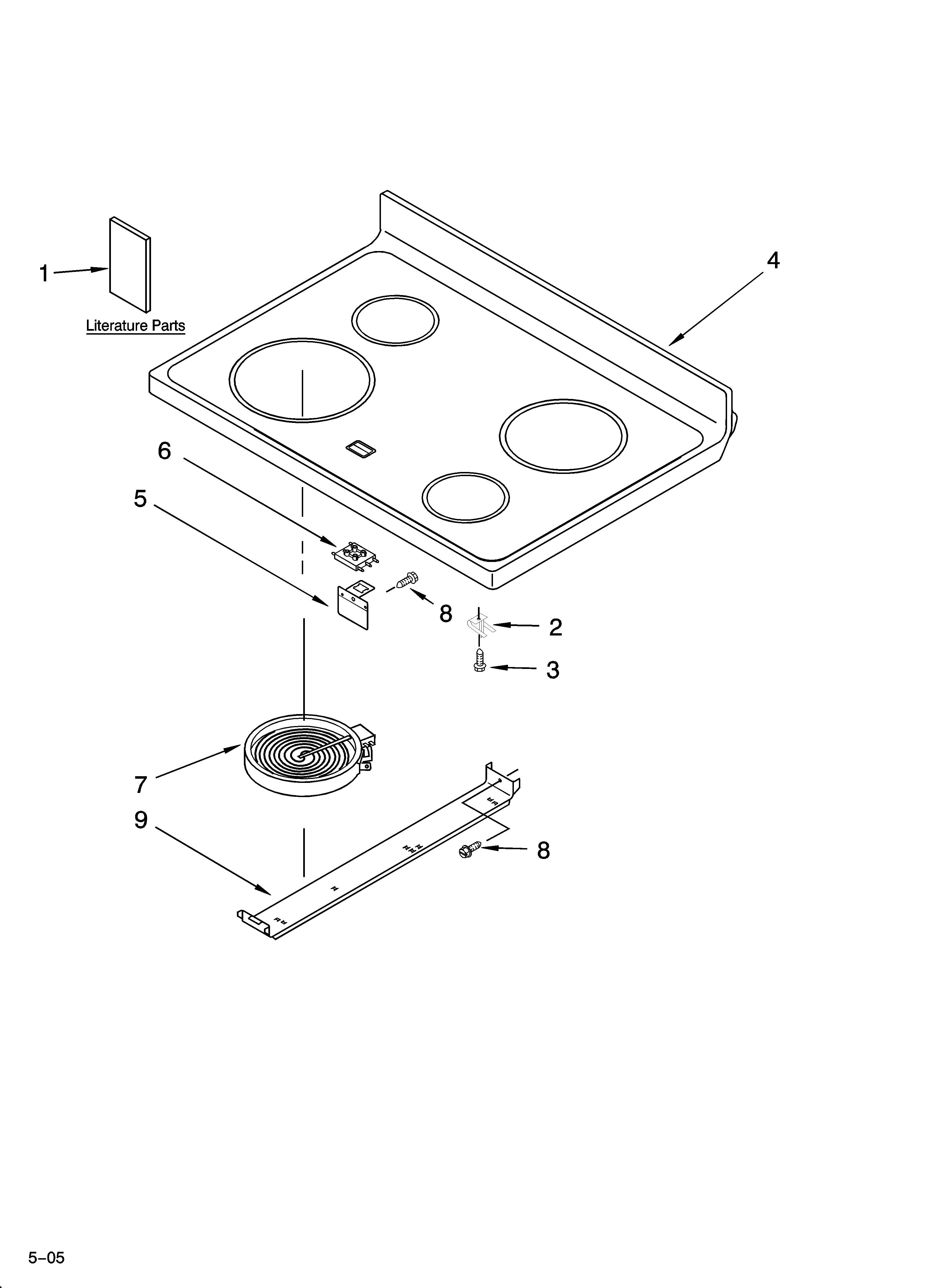 COOKTOP PARTS