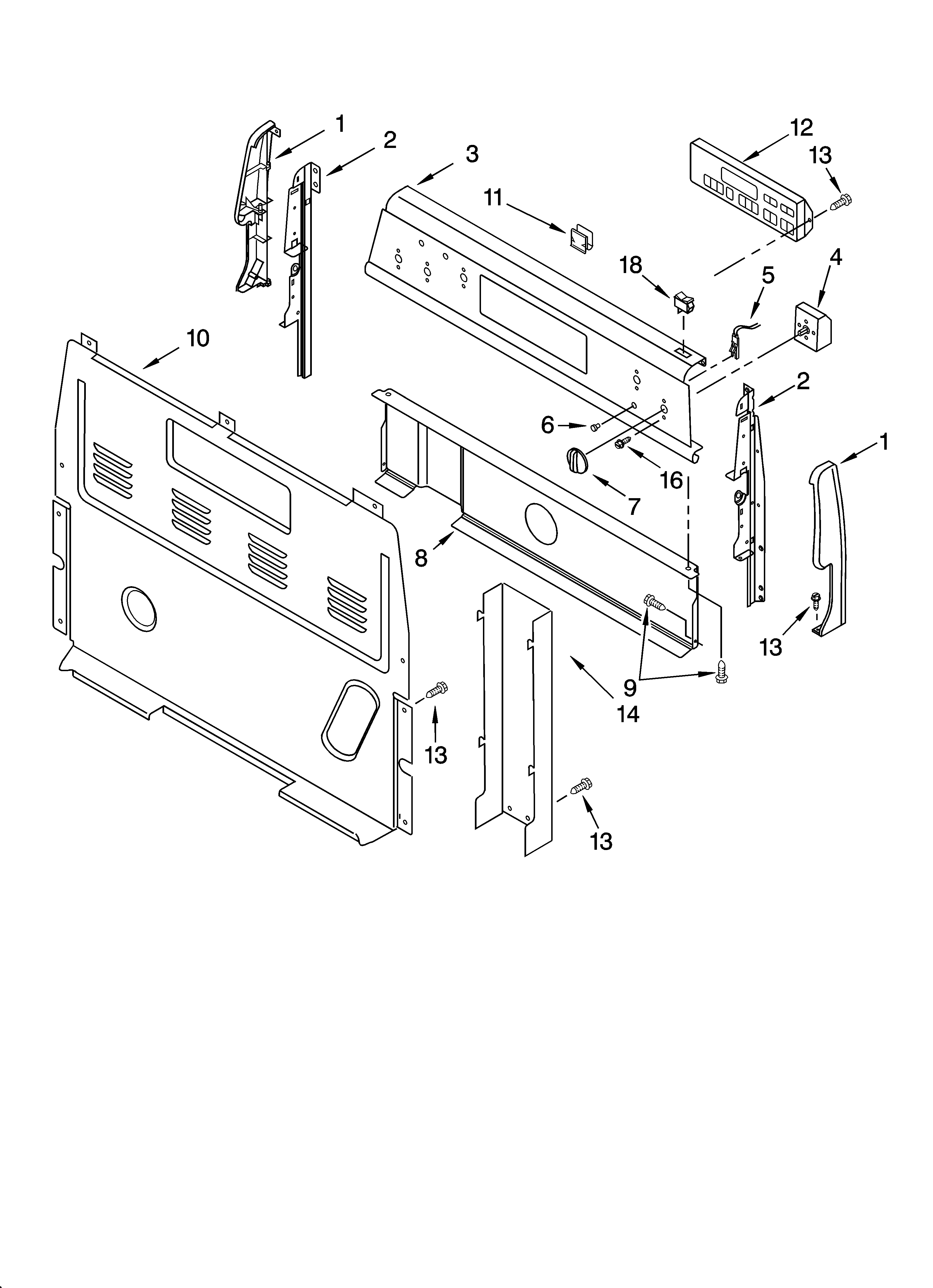 CONTROL PANEL PARTS